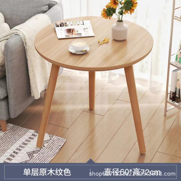 Small Round Table | Modern Minimalist Design, Multi-Functional Compact Table for Living Room, Bedroom, and Office - Imagen 9