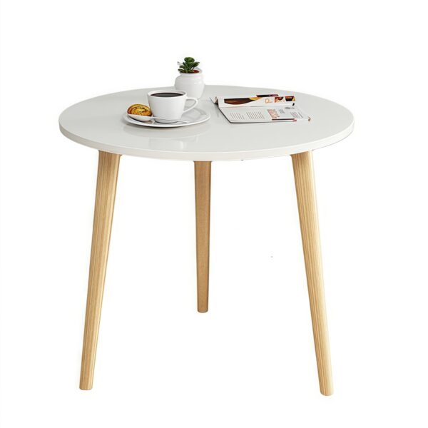 Small Round Table | Modern Minimalist Design, Multi-Functional Compact Table for Living Room, Bedroom, and Office - Imagen 8