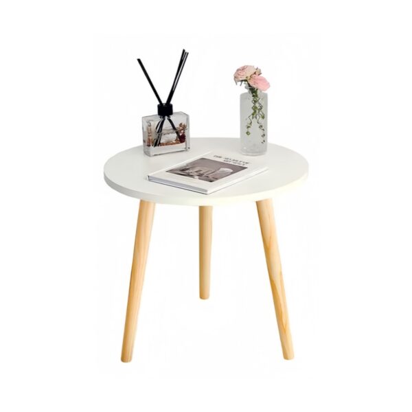 Small Round Table | Modern Minimalist Design, Multi-Functional Compact Table for Living Room, Bedroom, and Office - Imagen 11