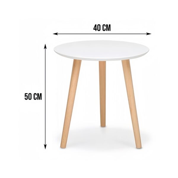 Small Round Table | Modern Minimalist Design, Multi-Functional Compact Table for Living Room, Bedroom, and Office - Imagen 10