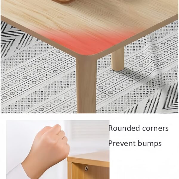 Small Square Table | Modern minimalist design, a multifunctional table for the living room, study, and office. - Imagen 12