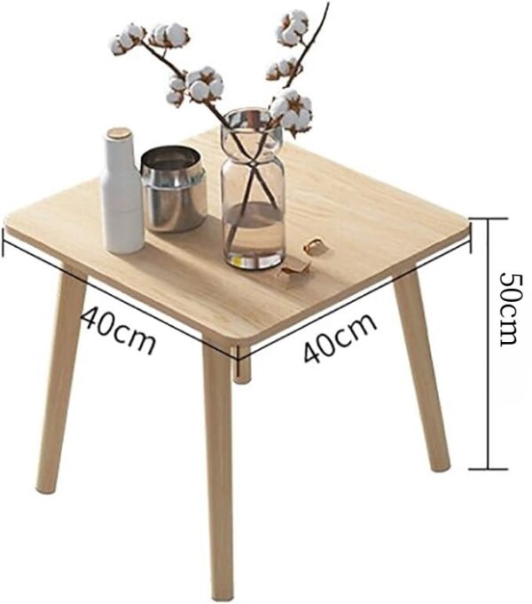 Small Square Table | Modern minimalist design, a multifunctional table for the living room, study, and office. - Imagen 11