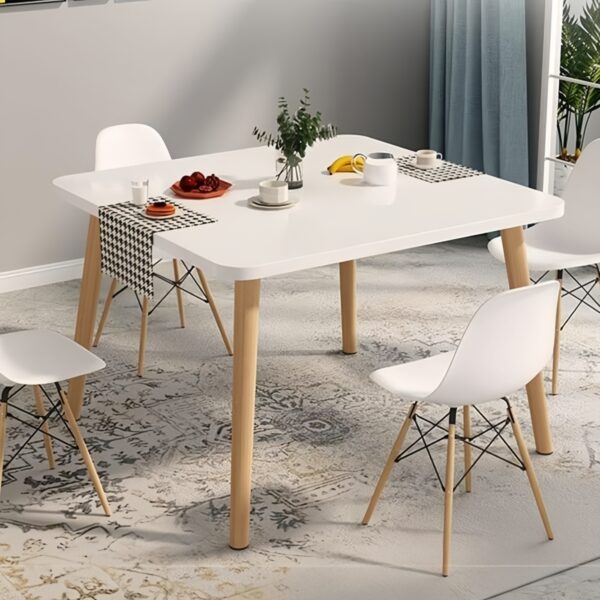 Small Square Table | Modern minimalist design, a multifunctional table for the living room, study, and office. - Imagen 3