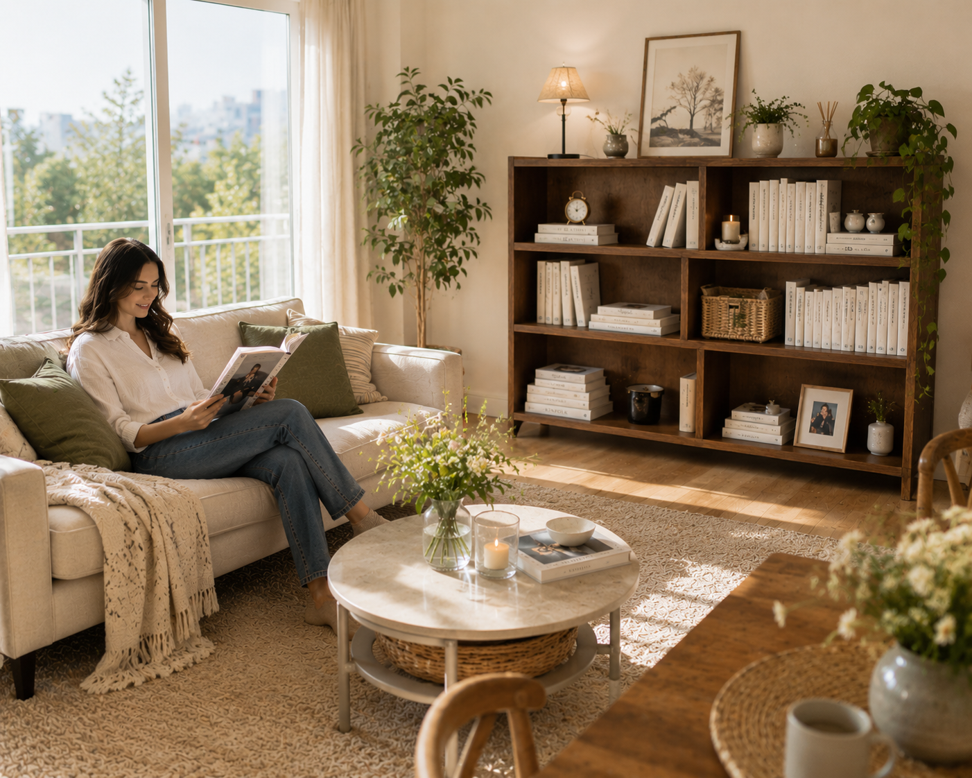 Cómo lograr un living acogedor y luminoso con estilo natural