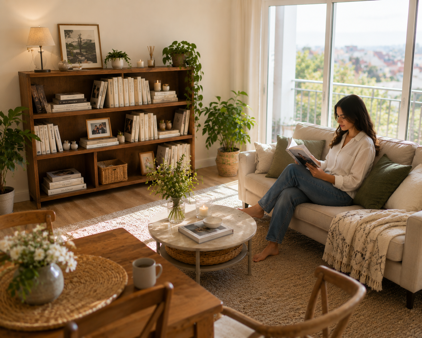 Cómo lograr un living acogedor y luminoso con estilo natural