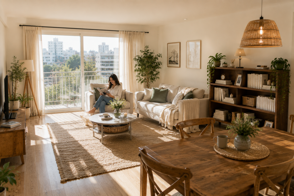 Cómo lograr un living acogedor y luminoso con estilo natural