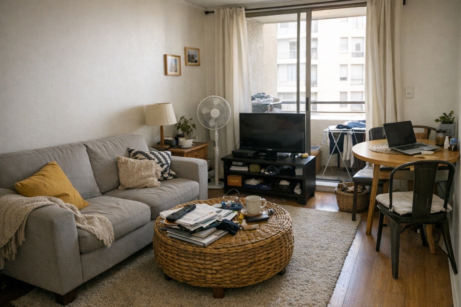 Errores comunes que conviene evitar antes de comprar o decorar - ejemplo visual para decoración de living pequeño en arriendo sin hacer obras