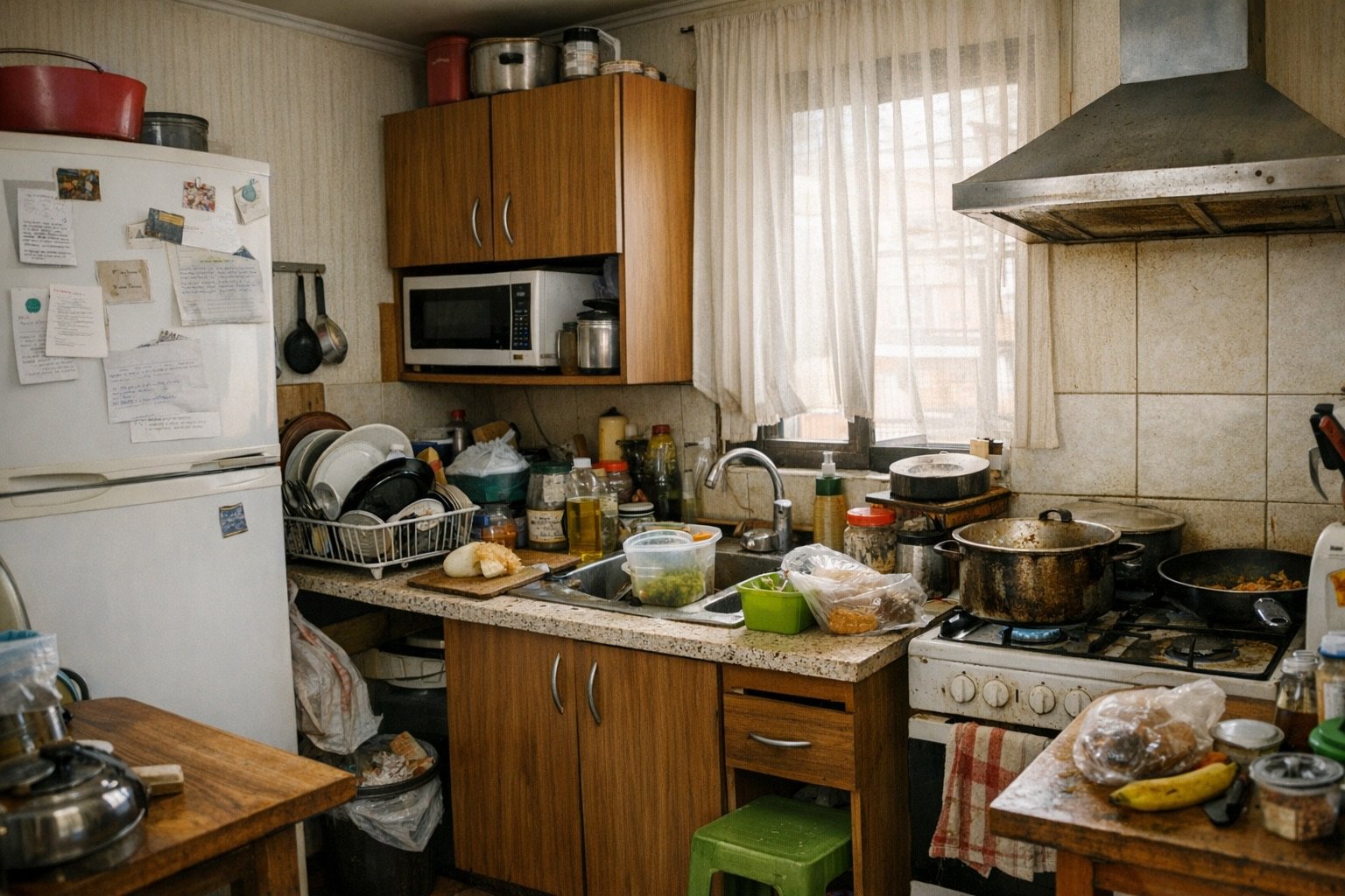 Errores comunes que conviene evitar antes de comprar o decorar - ejemplo visual para cómo organizar una cocina pequeña
