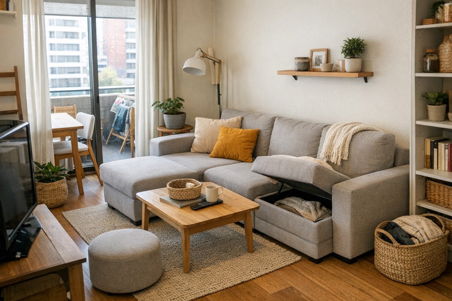 Qué busca realmente una persona cuando consulta 'sofás funcionales para living pequeño en viviendas urbanas' - ejemplo visual para sofás funcionales para living pequeño en viviendas urbanas