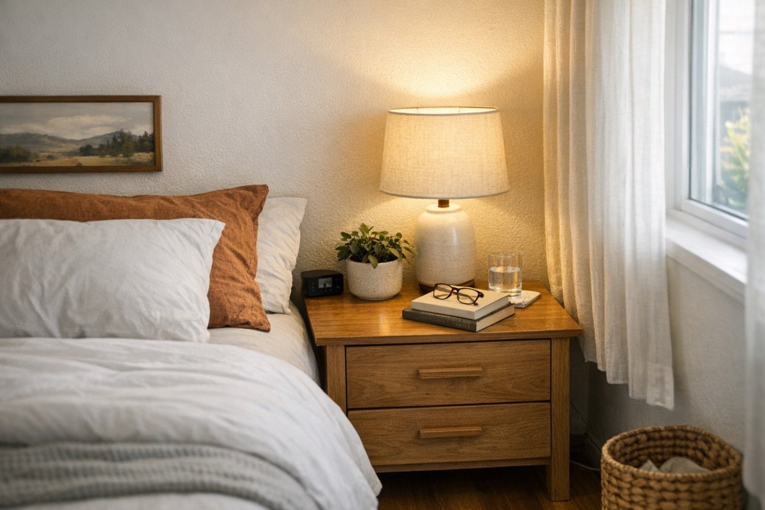 Qué busca realmente una persona cuando consulta 'cómo elegir velador para dormitorio' - ejemplo visual para cómo elegir velador para dormitorio