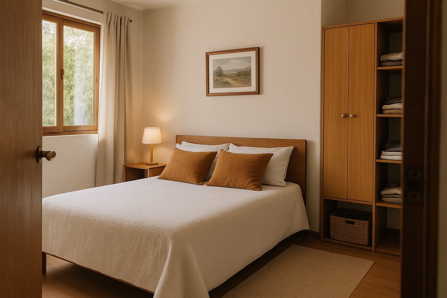 Cuándo conviene elegir una alternativa más funcional - ejemplo visual para cómo hacer que un dormitorio se vea más ordenado