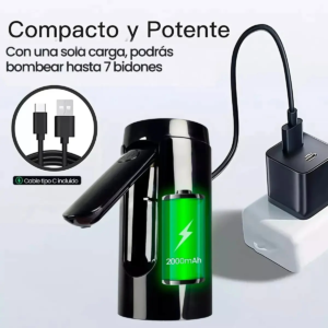 Dispensador eléctrico de agua recargable