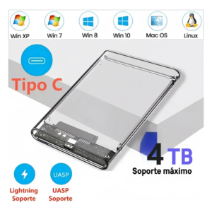 Carcasa externa USB 3.1 para disco duro